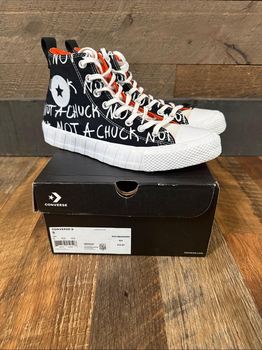Converse Chuck 70 Hi UNT1TL3D "Not A Chuck" Sneakers - Size 9